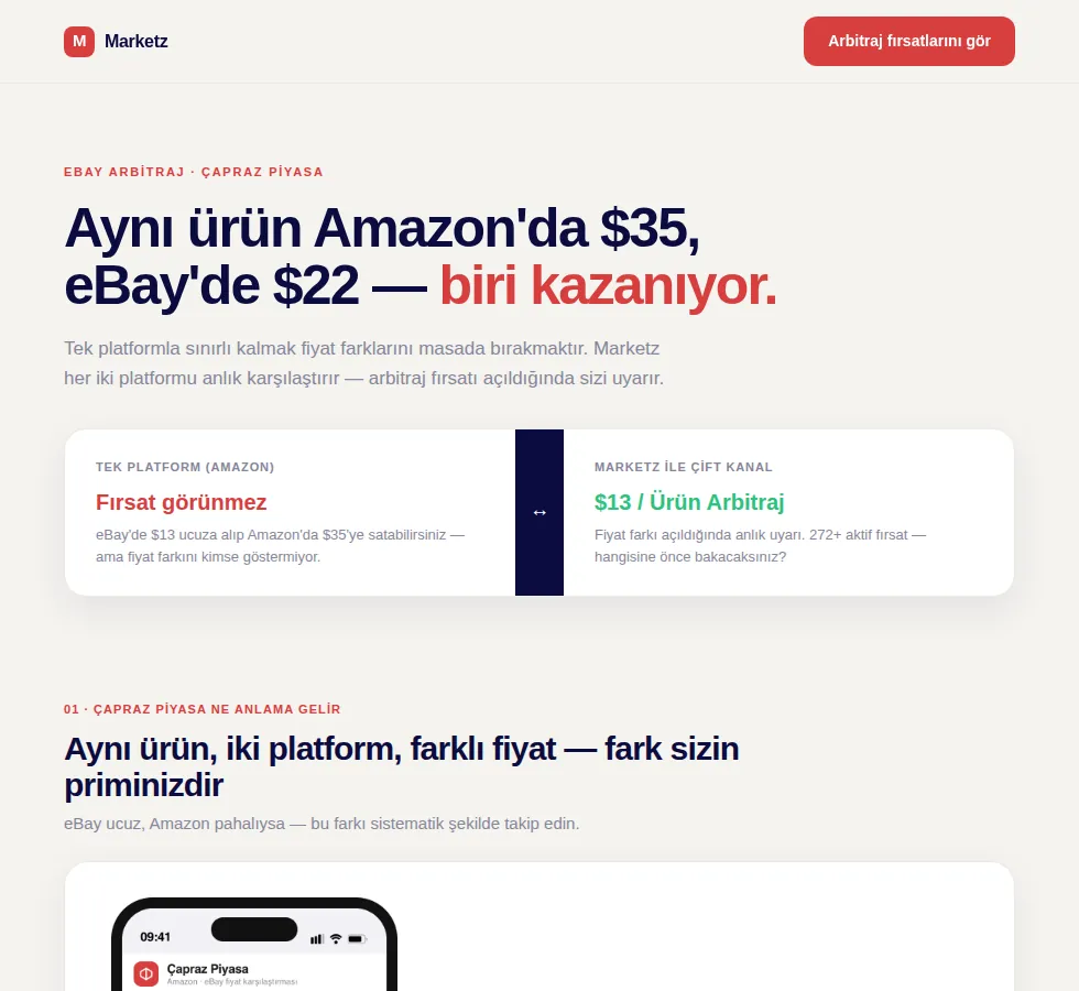 Localz — Group 18: Landing Page preview
