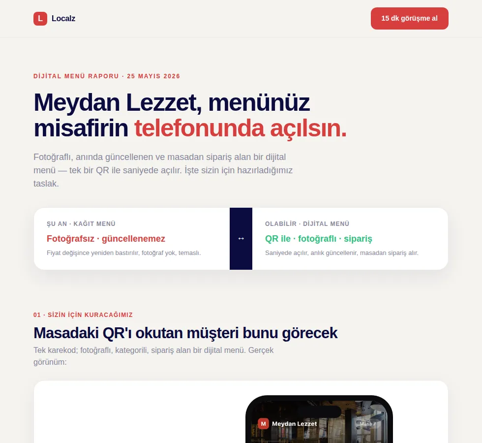Localz — Group 6: Landing Page preview